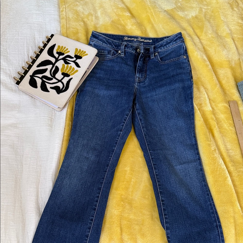 Tommy Bahama Women's Dark Blue Flare Jeans